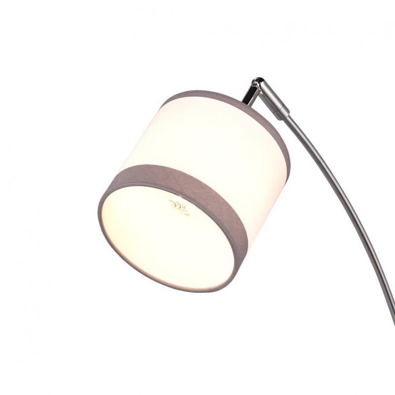 - Davos - Chrome 3 Light Floor Lamp with White Shade Trio-R41553006 - Davos - Chrome 3 Light Floor Lamp with White Shade