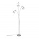 - Davos - Chrome 3 Light Floor Lamp with White Shade Trio-R41553006 - Davos - Chrome 3 Light Floor Lamp with White Shade