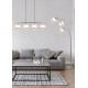 - Davos - Chrome 3 Light Floor Lamp with White Shade Trio-R41553006 - Davos - Chrome 3 Light Floor Lamp with White Shade