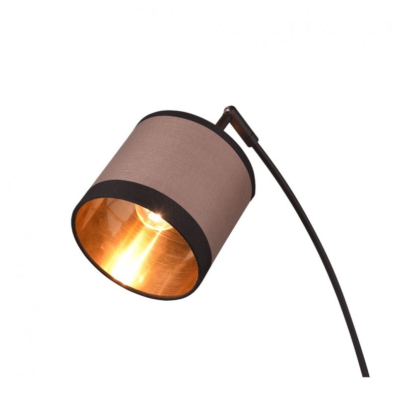 - Davos - Black 3 Light Floor Lamp with Taupe Shade Trio-R41553041 - Davos - Black 3 Light Floor Lamp with Taupe Shade