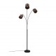 - Davos - Black 3 Light Floor Lamp with Taupe Shade Trio-R41553041 - Davos - Black 3 Light Floor Lamp with Taupe Shade