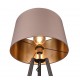 - Colette - Black Tripod Floor Lamp with Taupe & Gold Shade Trio-R41561032 - Colette - Black Tripod Floor Lamp with Taupe & Gold Shade