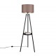 - Colette - Black Tripod Floor Lamp with Taupe & Gold Shade Trio-R41561032 - Colette - Black Tripod Floor Lamp with Taupe & Gold Shade