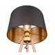 - Colette - Coffee Tripod Floor Lamp with Black & Gold Shade Trio-R41561065 - Colette - Coffee Tripod Floor Lamp with Black & Gold Shade