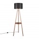 - Colette - Coffee Tripod Floor Lamp with Black & Gold Shade Trio-R41561065 - Colette - Coffee Tripod Floor Lamp with Black & Gold Shade
