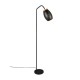 - Bidar - Black Floor Lamp with Gold & Wood Accent Trio-R41571080 - Bidar - Black Floor Lamp with Gold & Wood Accent