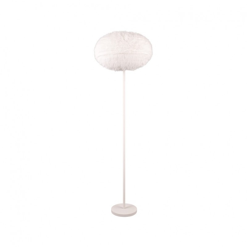 - Furry - White Floor Lamp with White Synthetic Plush Ø 50 cm Trio-R41581001 - Furry - White Floor Lamp with White Synthetic Plush Ø 50 cm