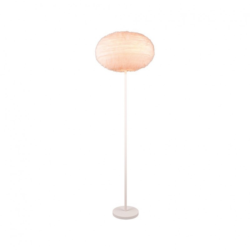 - Furry - White Floor Lamp with White Synthetic Plush Ø 50 cm Trio-R41581001 - Furry - White Floor Lamp with White Synthetic Plush Ø 50 cm
