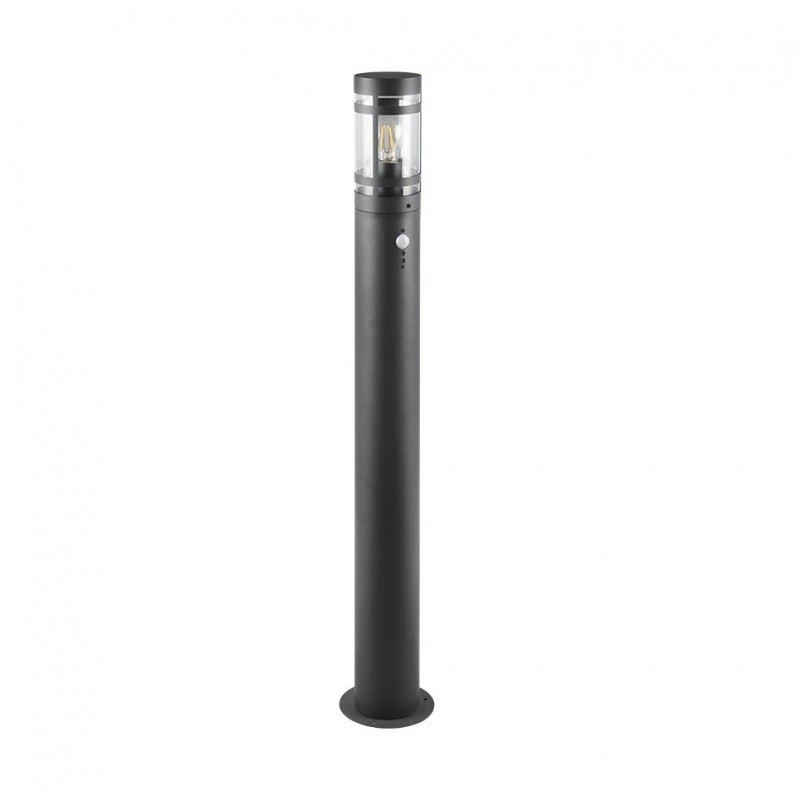 - Paloma - Anthracite PIR Bollard with Clear Diffuser Trio-R41719142 - Paloma - Anthracite PIR Bollard with Clear Diffuser