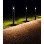 Paloma - Anthracite PIR Bollard with Clear Diffuser Paloma - Anthracite PIR Bollard with Clear Diffuser