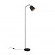 - Buddy - Black Floor Lamp with Black & Gold Shade Trio-R41721032 - Buddy - Black Floor Lamp with Black & Gold Shade