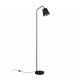 - Buddy - Black Floor Lamp with Black & Gold Shade Trio-R41721032 - Buddy - Black Floor Lamp with Black & Gold Shade