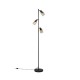 - Cadiz - Matt Black 3 Light Floor Lamp with Amber Ombre Glass Trio-R41783032 - Cadiz - Matt Black 3 Light Floor Lamp with Amber Ombre Glass