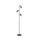 - Cadiz - Matt Black 3 Light Floor Lamp with Smoked Ombre Glass Trio-R41783042 - Cadiz - Matt Black 3 Light Floor Lamp with Smoked Ombre Glass