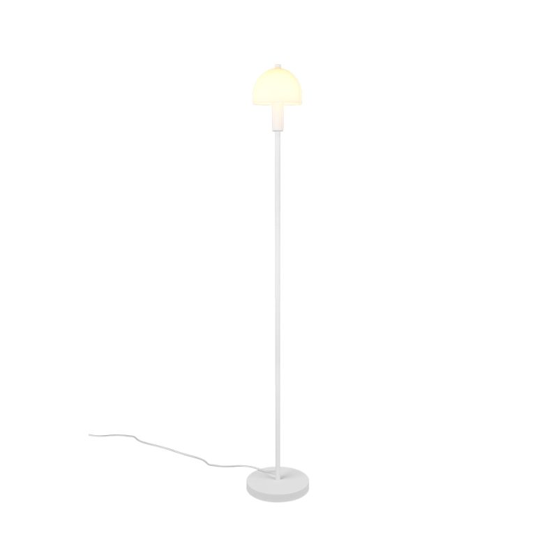 Table & Floor Lamp - Glenn - Matt White Floor Lamp with White Glass Trio-R41961031 - Glenn - Matt White Floor Lamp with White Glass