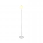 Glenn - Matt White Floor Lamp with White Glass Glenn - Matt White Floor Lamp with White Glass