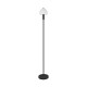 - Glenn - Matt Black Floor Lamp with White Glass Trio-R41961032 - Glenn - Matt Black Floor Lamp with White Glass