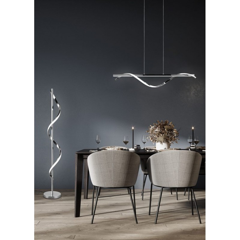 - Isabel - Chrome LED Floor Lamp 4000K Trio-R42201106 - Isabel - Chrome LED Floor Lamp 4000K