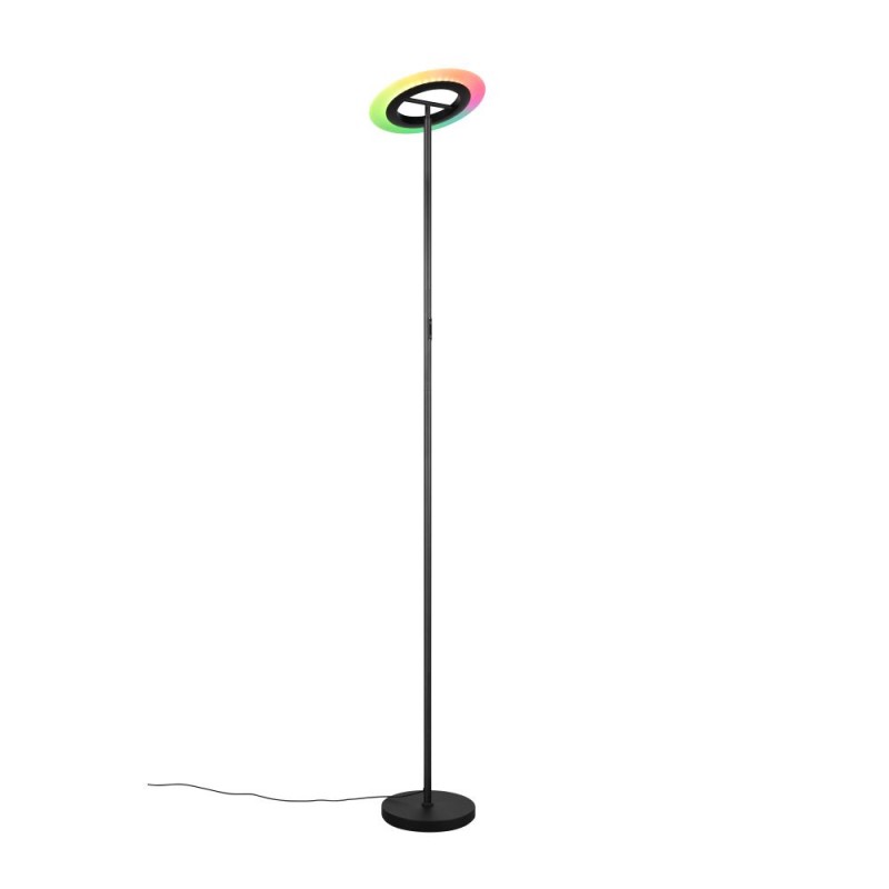 Trio-R43411132 - Samba - Matt Black RGBW Floor Lamp with Remote Control