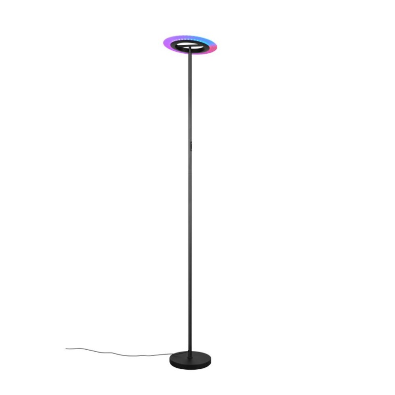 Trio-R43411132 - Samba - Matt Black RGBW Floor Lamp with Remote Control