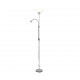 - Erzwo - Grey Mother & Child Floor Lamp with White Shade Trio-R4393-87 - Erzwo - Grey Mother & Child Floor Lamp with White Shade