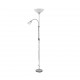 - Erzwo - Grey Mother & Child Floor Lamp with White Shade Trio-R4393-87 - Erzwo - Grey Mother & Child Floor Lamp with White Shade