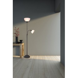 Country - Rusty 2 Light Floor Lamp with Alabaster Glass Country - Rusty 2 Light Floor Lamp with Alabaster Glass