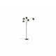 - Tommy - Matt Black 5 Light Floor Lamp with Black & Gold Shade Trio-R46330579 - Tommy - Matt Black 5 Light Floor Lamp with Black & Gold Shade