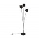 - Tommy - Matt Black 3 Light Floor Lamp with Black & Gold Shade Trio-R46333979 - Tommy - Matt Black 3 Light Floor Lamp with Black & Gold Shade