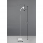 Taryn - Matt White Floor Lamp