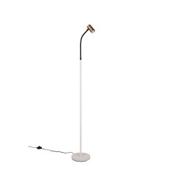 Taryn - Coffee & Grey Floor Lamp