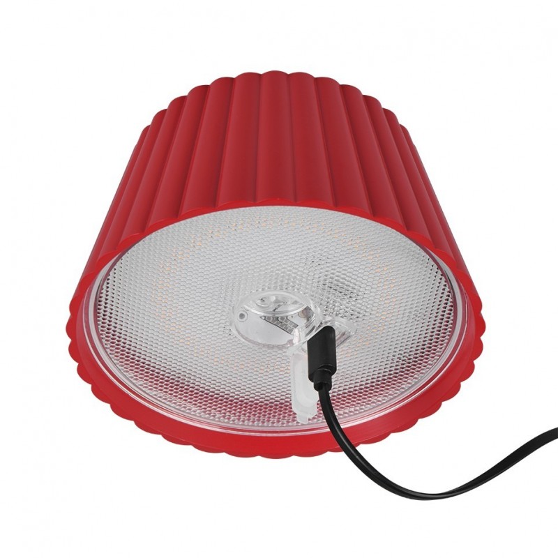 - Suarez - Portable Indoor/Outdoor Rechargeable Red Floor Lamp Trio-R47706110 - Suarez - Portable Indoor/Outdoor Rechargeable Red Floor Lamp