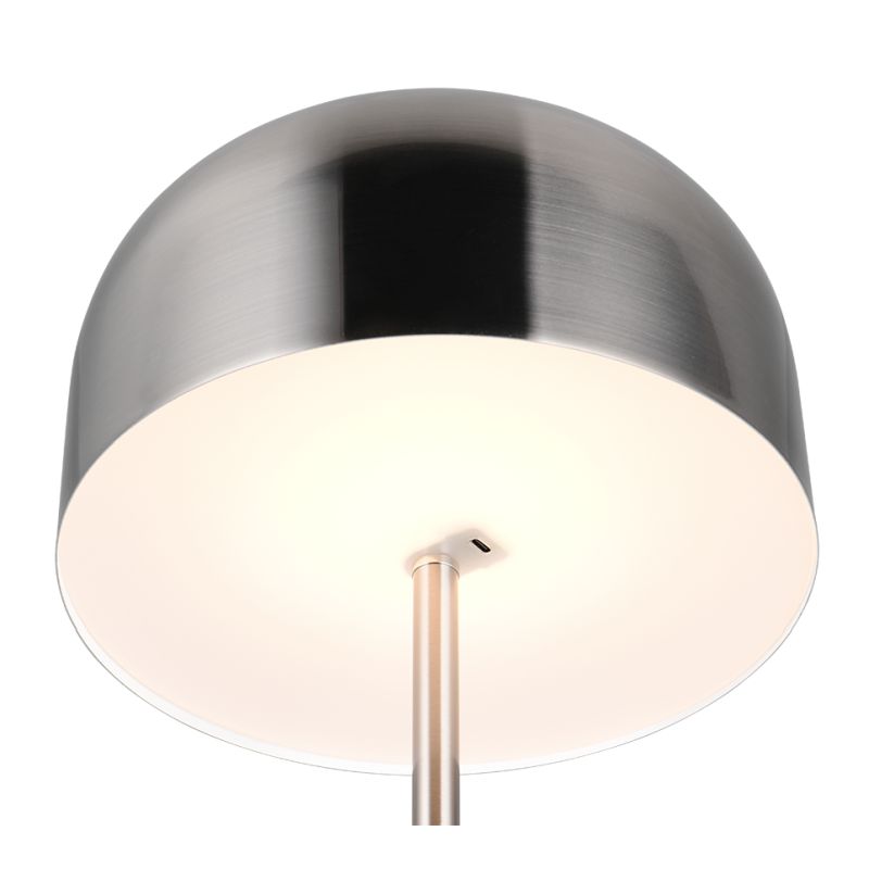 Trio-R49151107 - Jeff - Rechargeable Matt Nickel LED Floor Lamp with USB