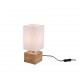 Trio-R50171030 - Woody - Natural Wood Table Lamp with White Shade