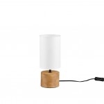 Woody - Natural Wood Table Lamp with White Shade Woody - Natural Wood Table Lamp with White Shade