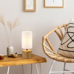 Woody - Natural Wood Table Lamp with White Shade Woody - Natural Wood Table Lamp with White Shade