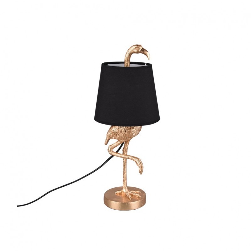 Trio-R50251079 - Lola - Gold Flamingo Table Lamp with Black Shade