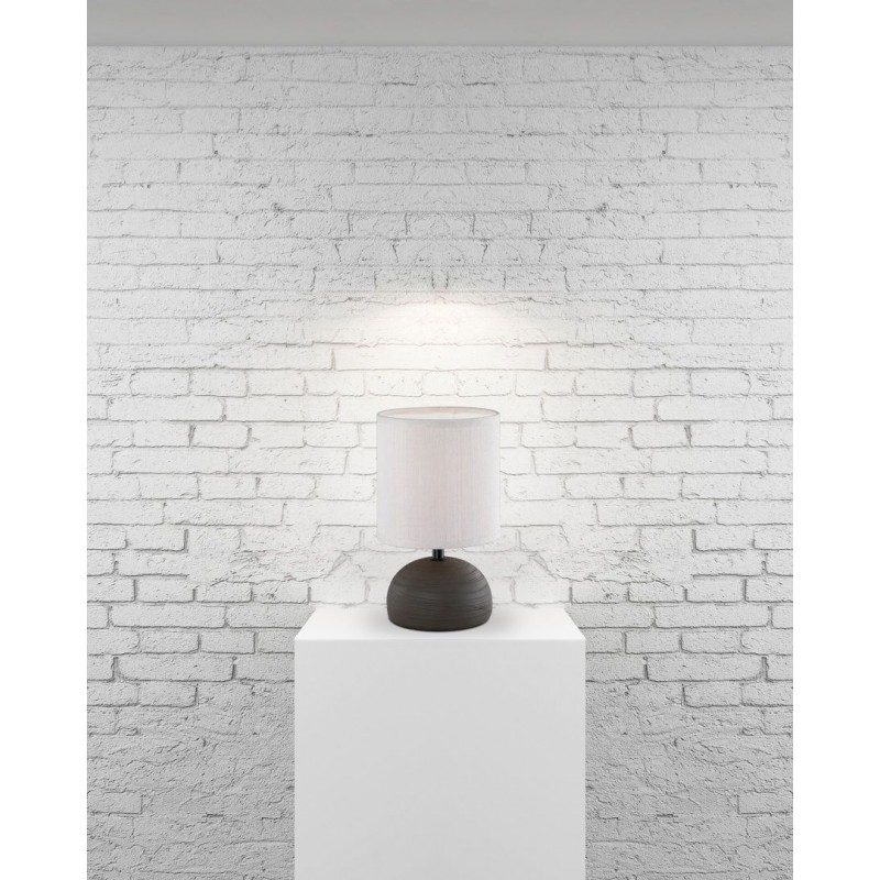 - Luci - Brown Ceramic Table Lamp with Cappucino Shade Trio-R50351026 - Luci - Brown Ceramic Table Lamp with Cappucino Shade