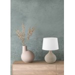 Martin - Cappucino Ceramic Table Lamp with White Shade Martin - Cappucino Ceramic Table Lamp with White Shade