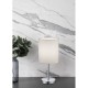 - Jerry - Chrome Table Lamp with White Shade Trio-R50491001 - Jerry - Chrome Table Lamp with White Shade
