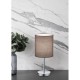 - Jerry - Chrome Table Lamp with Grey Shade Trio-R50491011 - Jerry - Chrome Table Lamp with Grey Shade