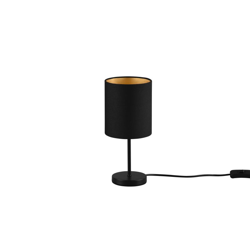 - Jerry - Black Table Lamp with Black & Gold Shade Trio-R50491080 - Jerry - Black Table Lamp with Black & Gold Shade