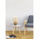 - Luxor - Wooden Ceramic Table Lamp with Fawn Shade Trio-R50621035 - Luxor - Wooden Ceramic Table Lamp with Fawn Shade