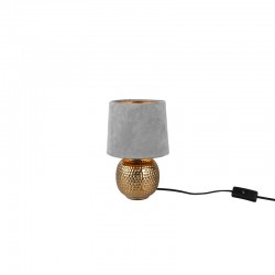 Sophia - Gold Ceramic Table Lamp with Grey Velvet Shade Sophia - Gold Ceramic Table Lamp with Grey Velvet Shade