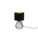 - Chuck - Black Table Lamp with Black & Gold Shade Trio-R50931002 - Chuck - Black Table Lamp with Black & Gold Shade