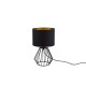 - Chuck - Black Table Lamp with Black & Gold Shade Trio-R50931002 - Chuck - Black Table Lamp with Black & Gold Shade