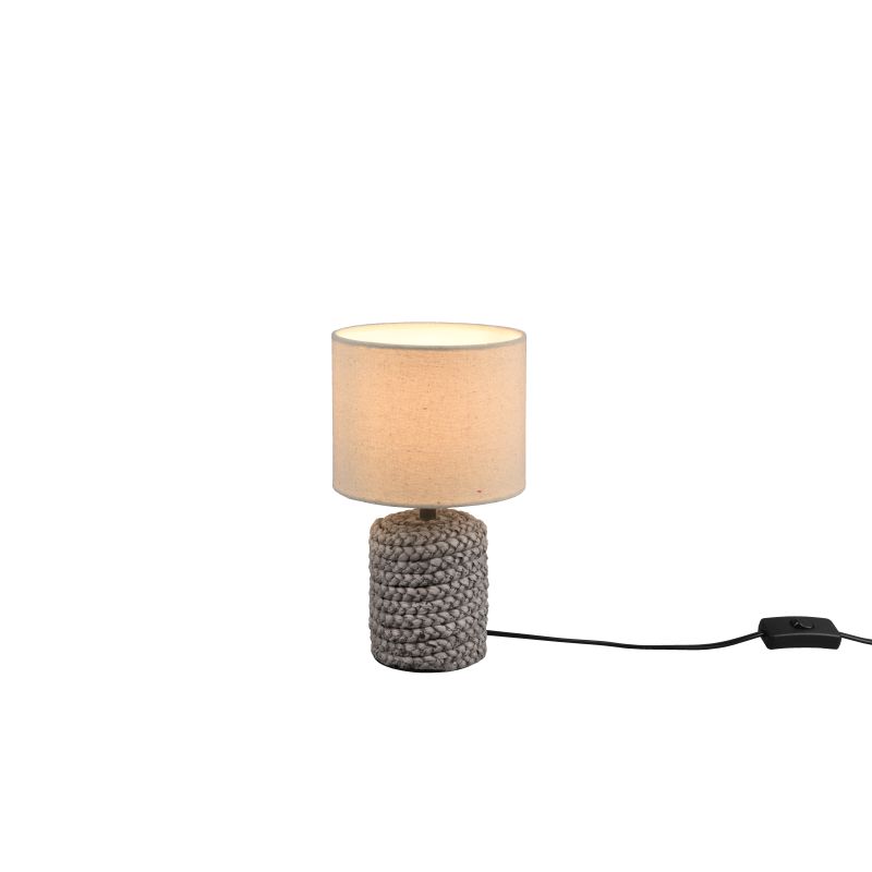- Mala - Brown Ceramic Table Lamp with Fawn Shade Trio-R50941044 - Mala - Brown Ceramic Table Lamp with Fawn Shade