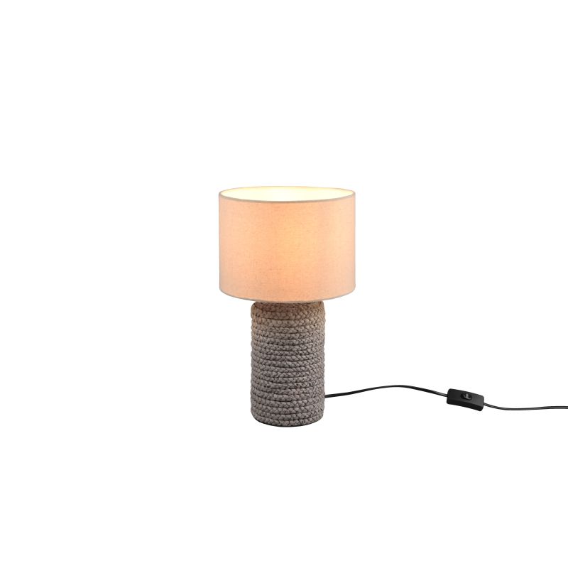 - Mala - Brown Ceramic Table Lamp with Fawn Shade Trio-R50941944 - Mala - Brown Ceramic Table Lamp with Fawn Shade