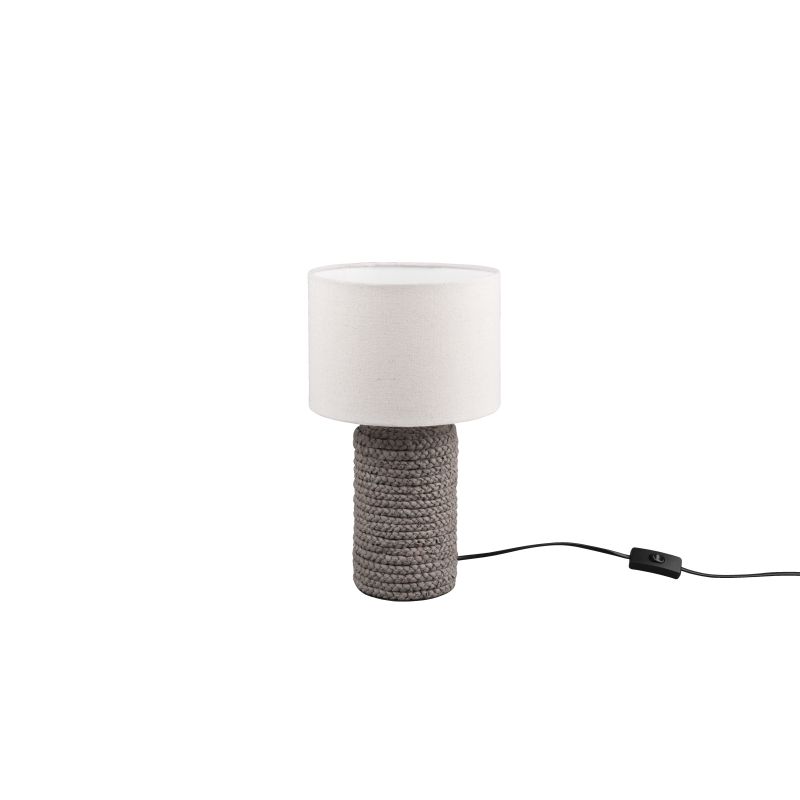 - Mala - Brown Ceramic Table Lamp with Fawn Shade Trio-R50941944 - Mala - Brown Ceramic Table Lamp with Fawn Shade