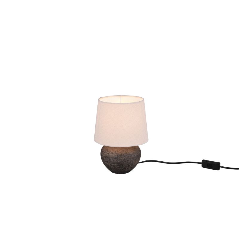 - Lou - Brown Ceramic Table Lamp with Fawn Shade Trio-R50961844 - Lou - Brown Ceramic Table Lamp with Fawn Shade